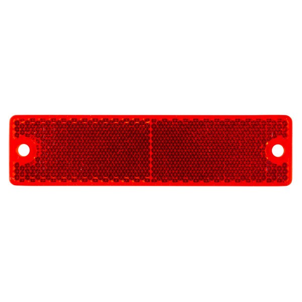 Grote Perlux Reflector, Red Lens, 4-7/16 Inch Long X 1-3/16 Inch Wide, Without Housing, Bolt on – 40132-5