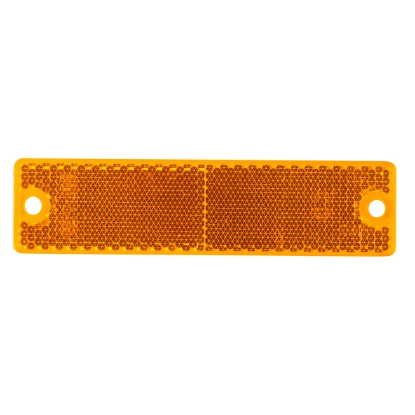 Grote Perlux Reflector, Yellow Lens, 4-7/16 Inch Long X 1-3/16 Inch Wide, Without Housing, Bolt on – 40133-5