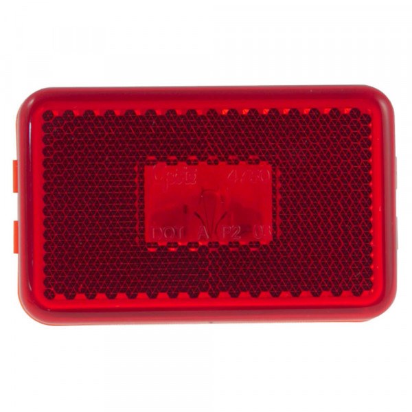 Grote Perlux Clearance Light, Incandescent, Rectangular, 3-1/8 Inch Length X 3/4 Inch Width X 2 Inch Height, Red Lens – 45232