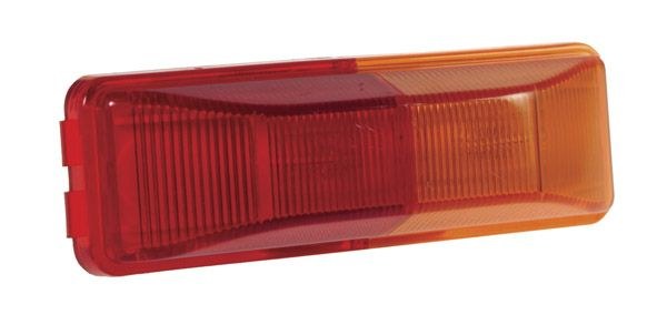 Grote Perlux Clearance Light, Incandescent, Rectangular, 3.79 Inch Length X 1.2 Inch Width X 0.8 Inch Height, Red and Amber Lens – 46740