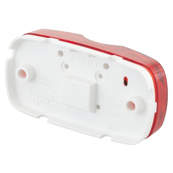 Grote Perlux Clearance Light, Incandescent, Rectangular, 4 Inch Length X 2 Inch Width X 1-1/8 Inch Height, Polycarbonate Red Lens – 46792-5