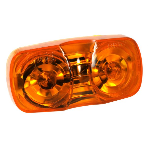 Grote Perlux Clearance Light, Incandescent, Rectangular, 4 Inch Length X 2 Inch Width X 1-1/8 Inch Height, Polycarbonate Amber Lens – 46793-5