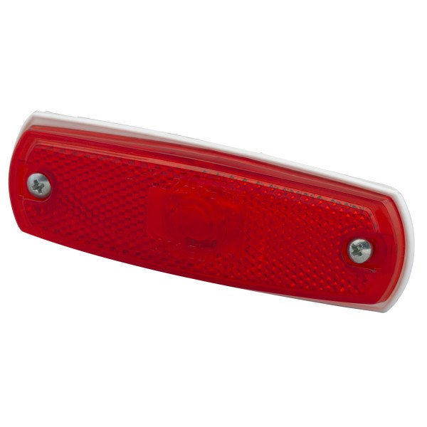 Grote Perlux Clearance Light, LED, Rectangular, 5 Inch Length X 1-9/16 Inch Width X 7/16 Inch Height, Red Acrylic Lens – 47262