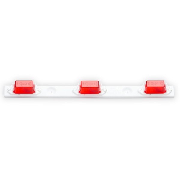 Grote Perlux Clearance Light, Incandescent, Rectangular Bar, 15-5/8 Inch Length X 1-1/4 Inch Width X 1-3/8 Inch Height, Red Lens – 49112-5