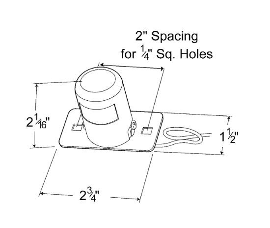 Grote Perlux Interior Light, Courtesy Light, 2- 3/4 Inch Long X 1-1/2 Inch Wide Base X 2-1/16 Inch High Housing, Chrome Housing, Hardwired – 60151-5
