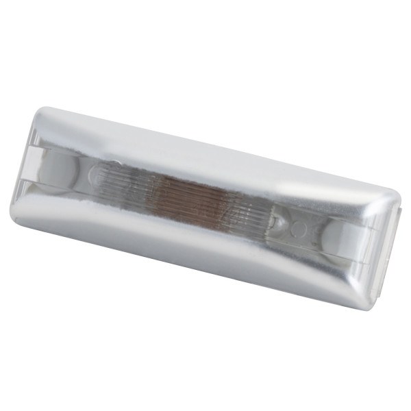 Grote Perlux License Plate Light, Incandescent, Mounts Above License Plate, Clear Housing – 60291