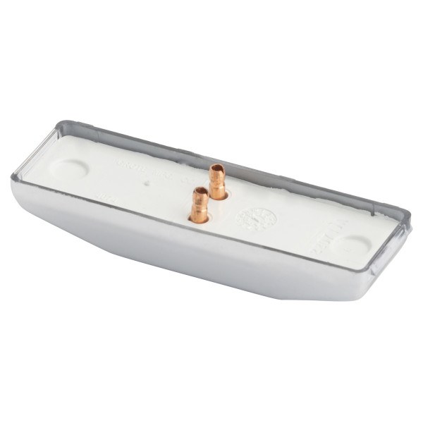 Grote Perlux License Plate Light, Incandescent, Mounts Above License Plate, Clear Housing – 60291