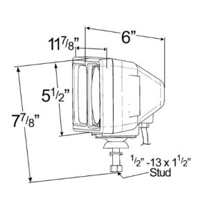 Grote Perlux Snow Plow Light, Per-Lux ®, With Turn Signal and Parking Lights – 64261-4