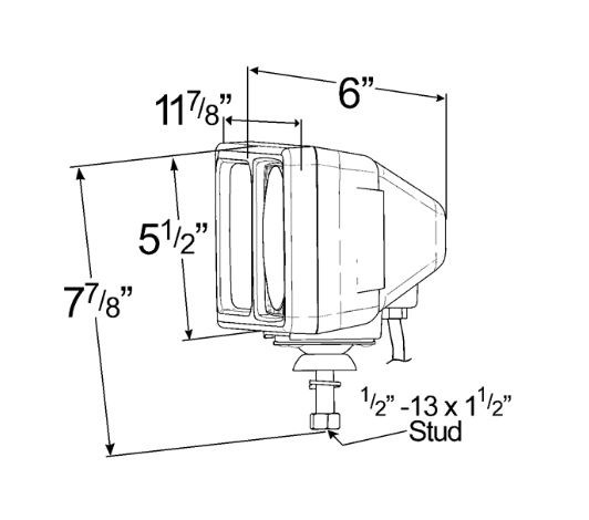 Grote Perlux Snow Plow Light, Per-Lux ®, With Turn Signal and Parking Lights – 64261-4