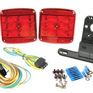 Grote Perlux Trailer Light, Stop/ Tail/ Turn/ Side-Rear Reflector, Submersible LED, Use with Trailers Less Than 80 Inches Wide – 65880-5