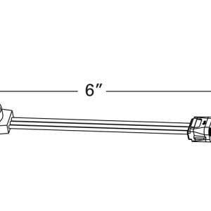 Grote Perlux Trailer Light Connector Pigtail, 6 Inch Length, 3 Wires, Male Pin to 90 Degree Female Pin Termination – 66831