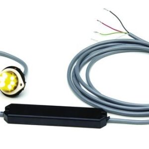 Grote Perlux Strobe Light Kit, Single, 2-1/4 Inch X 1-3/5 Inch Oval, Yellow Lens, LED, Clear Bulb – 77933