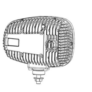 Grote Perlux Snow Plow Light, Auxiliary Headlight, With Turn Signals, 44/60 Watt High Beam/ 22/40 Watt Low Beam, LED Clear Bulb – 84661-4