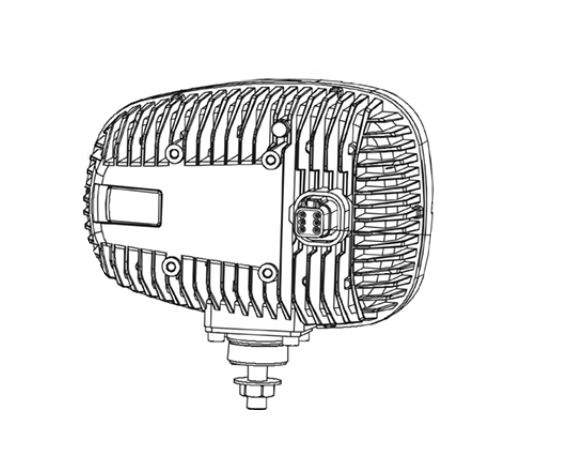 Grote Perlux Snow Plow Light, Auxiliary Headlight, With Turn Signals, 44/60 Watt High Beam/ 22/40 Watt Low Beam, LED Clear Bulb – 84661-4