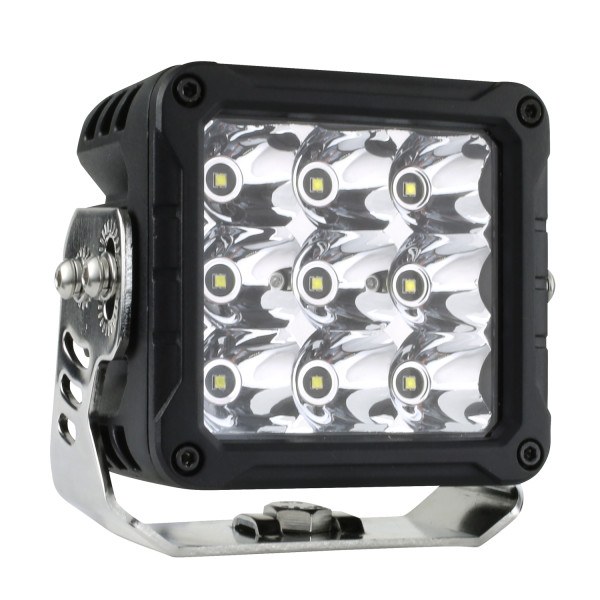 Grote Perlux Work Light, Britezone®, 4-1/4 Inch Square, Bracket Mount, 27 Watt/ 3000 Lumens, 3.25 Amp at 12 Volt/ 1.65 Amp at 24 Volt – BZ231-5