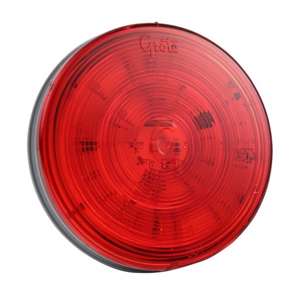 Grote Perlux Tail Light Assembly, LED, Red Lens, Red Housing, Clear Bulb, Single – G4002