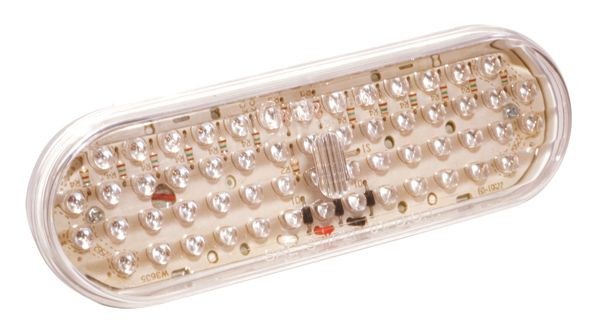Grote Perlux Parking/ Turn Signal Light Assembly, Clear Lens, Yellow Bulb, Single – G6013