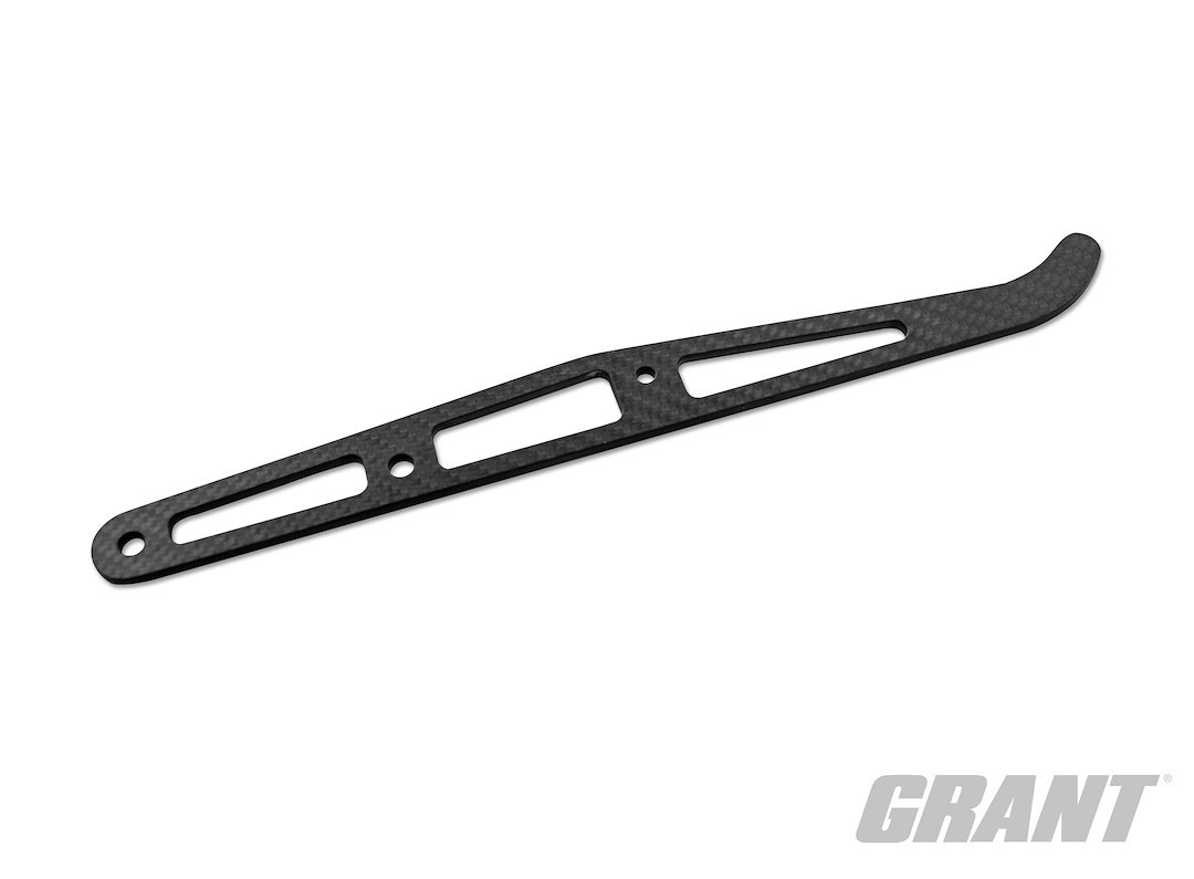 Grant Products Parachute Release Handle, Cutout Design, 11 Inch Length, 6 Millimeter Thickness, Black, Carbon Fiber – 251