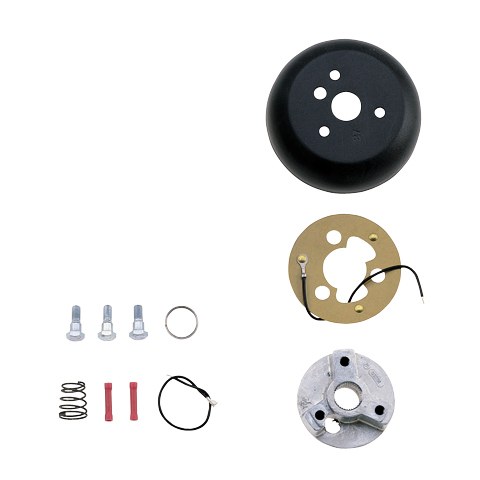 Grant Products Steering Wheel Installation Kit, Use with All Grant Classic/Challenger/Signature Series Steering Wheels, Matte, Black, Aluminum – 3162