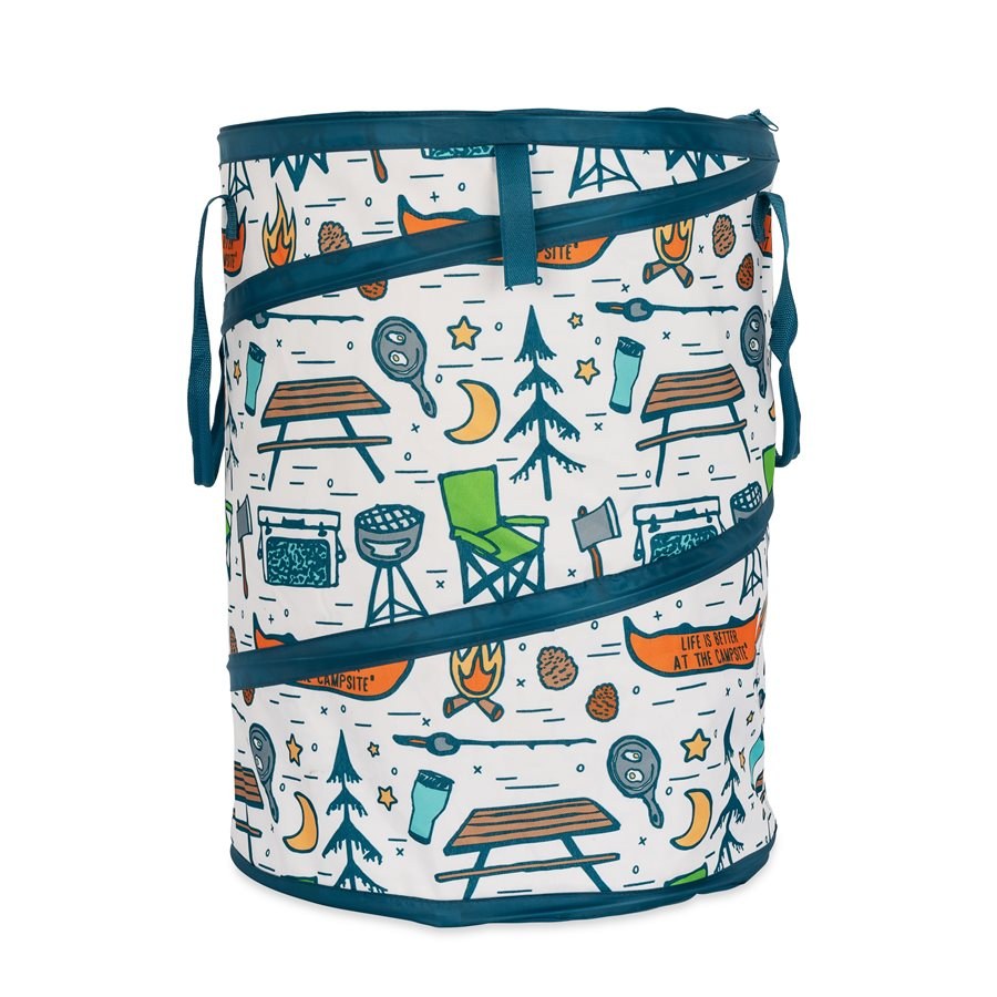 Grant Products Collapsible Container, Life Is Better at the Campsite ™, Pop-Up Utility Container – 5607