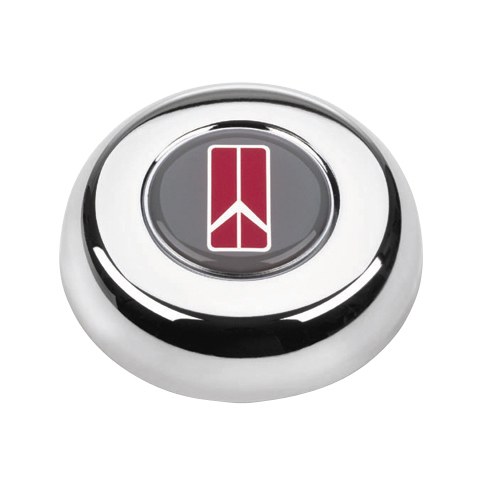 Grant Products Horn Button, For Grant Classic and Challenger Series Steering Wheels, Adhesive/Snap on Type, Chrome Plated – 5634