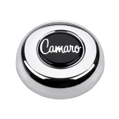 Grant Products Horn Button, For Grant Classic and Challenger Series Steering Wheels, Adhesive/Snap on Type, Chrome Plated – 5641