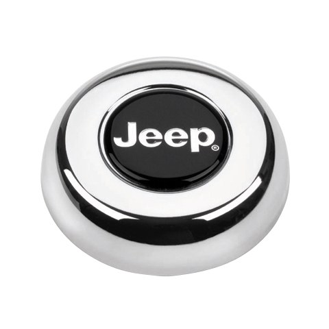 Grant Products Horn Button, For Grant Classic and Challenger Series Steering Wheels, Adhesive/Snap on Type, Chrome Plated – 5695
