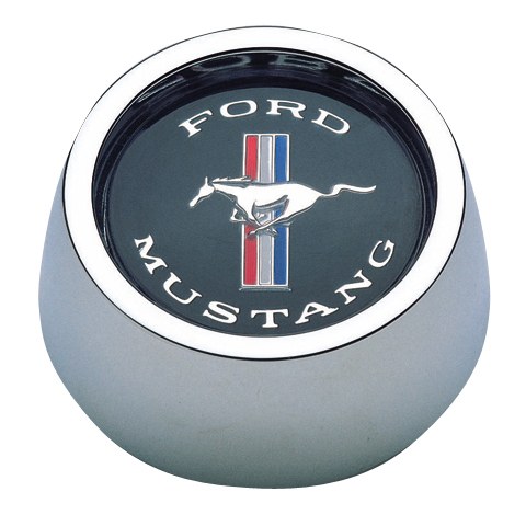 Grant Products Horn Button, For Grant Classic and Challenger Series Steering Wheels, Adhesive/Snap on Type, Chrome Plated – 5847