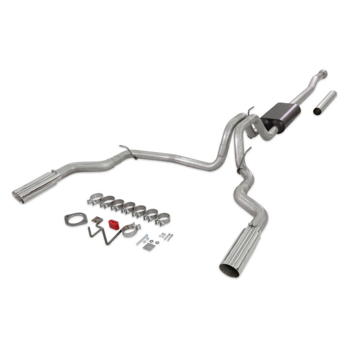 Grant Products Exhaust System Kit, Force II ® Cat Back System, 409S Stainless Steel, With Muffler, 3-1/2 Inch Pipe Diameter – S100