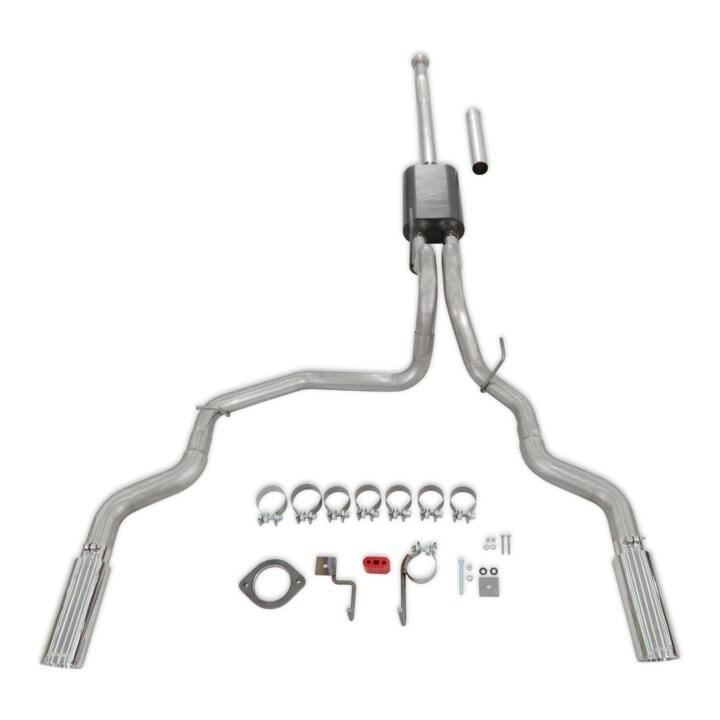 Grant Products Exhaust System Kit, Force II ® Cat Back System, 409S Stainless Steel, With Muffler, 3-1/2 Inch Pipe Diameter – S100