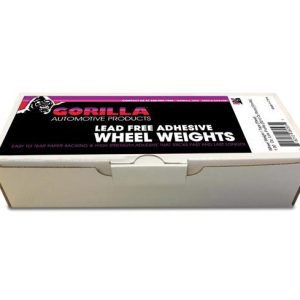 Gorilla Automotive Wheel Balance Weight, Car and Light Truck Wheels, Stick on, Use on Alloy or Steel Wheels, Standard Adhesive, Black – 10010BG
