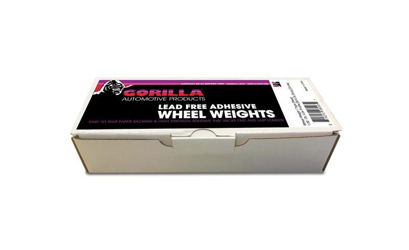 Gorilla Automotive Wheel Balance Weight, Car and Light Truck Wheels, Stick on, Use on Alloy or Steel Wheels, Standard Adhesive, Black – 10012BG