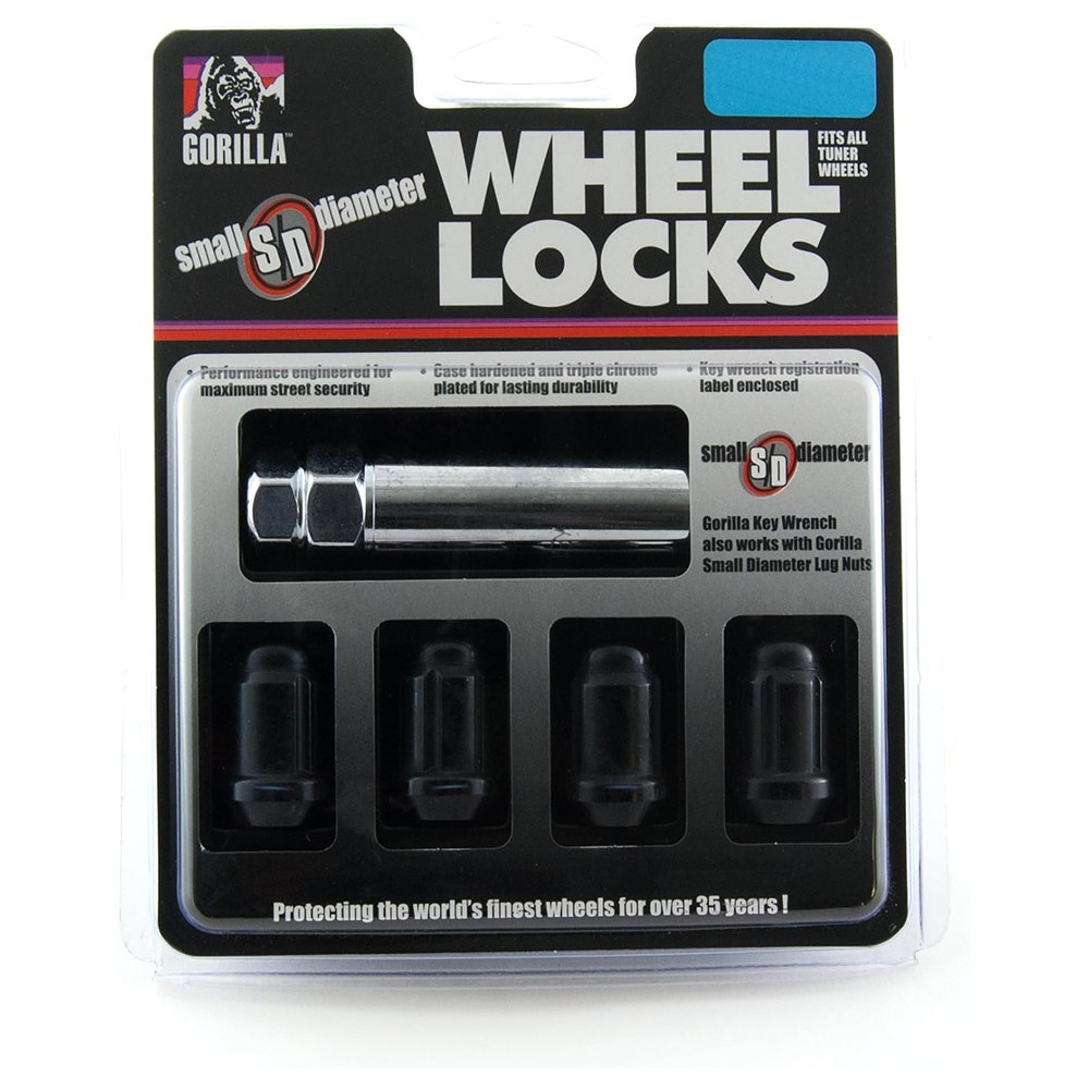 Gorilla Automotive Wheel Lock, Small Diameter Acorn, Lug Nut Lock, 12 Millimeter X 1.5 Thread Size, 60 Degree Conical – 21631BC