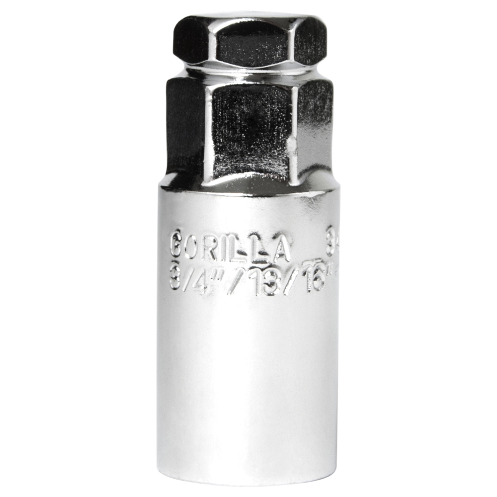 Gorilla Automotive Lug Nut Socket, Deep Well Dual Hex, 3/4 Inch and 13/16 Inch Drive, Set of 20 – 3434DS