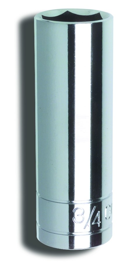 Gorilla Automotive Lug Nut Socket, 3/4 Inch Wrench Size, 1/2 Inch Drive, Thin Wall Construction, Chrome Plated, Steel, Single – 34SKT-B