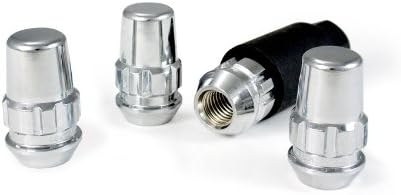Gorilla Automotive Wheel Lock, Acorn, Lug Nut Lock, 1/2 Inch X 20 Thread Size, 60 Degree Conical, 1.4 Inch Overall Length, Chrome Plated – 71681N