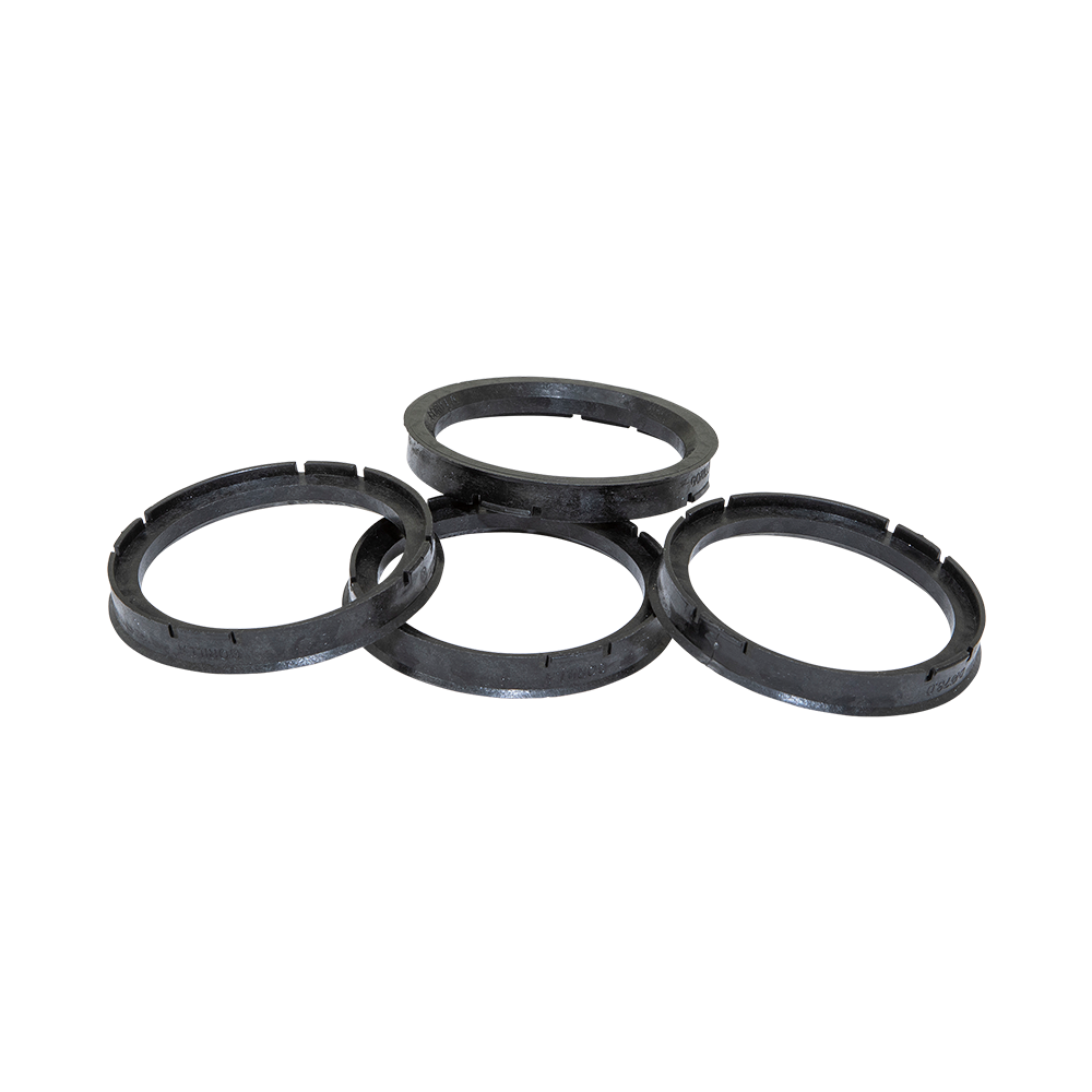 Gorilla Automotive Wheel Hub Centric Ring, 66.56 Millimeter Inside Diameter, 72 Millimeter Outside Diameter, Black, Poly Carbon, Set of 4 – 72-6656