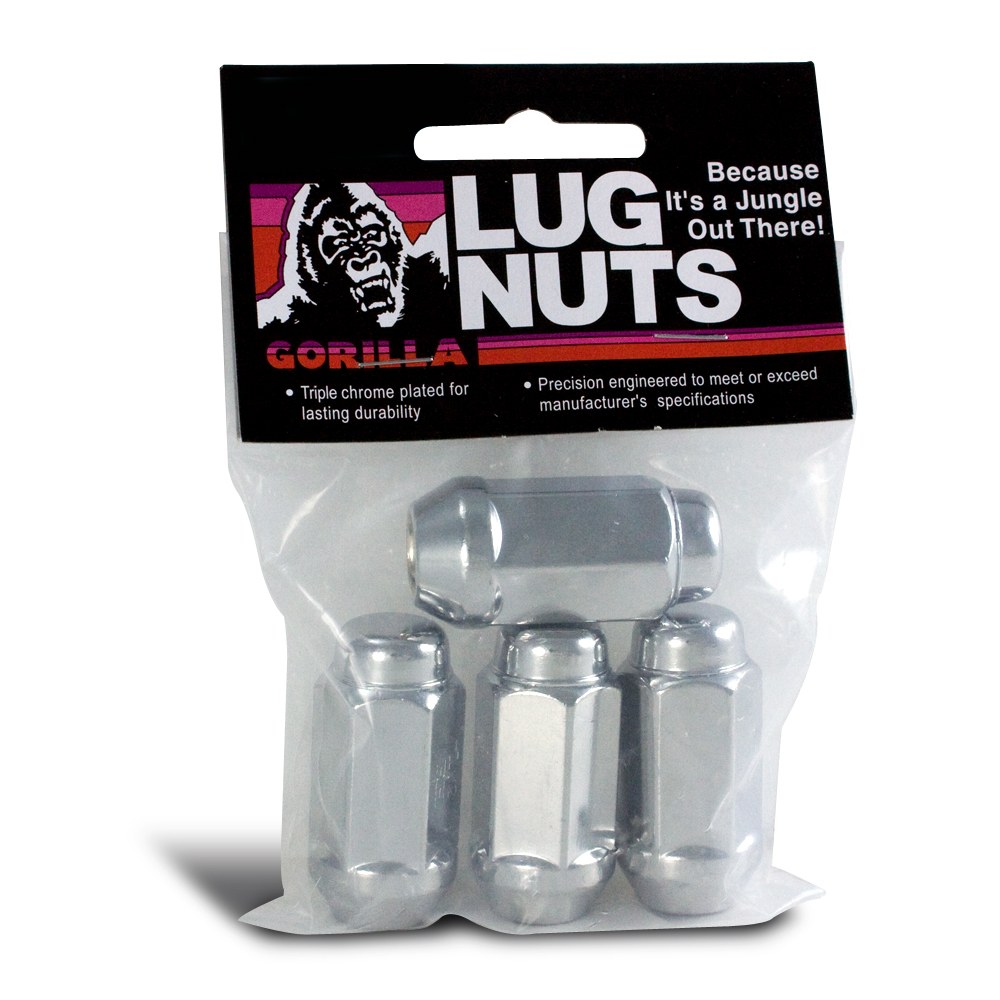 Gorilla Automotive Lug Nut, Duplex Acorn, 14 Millimeter X 2 Thread Size, Conical Seat, 2 Inch Overall Length, 7/8 Inch Hex Size – 76107B