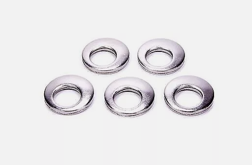 Gorilla Automotive Lug Nut Washer, Cragar Mag, 0.695 Inch Inside Diameter/ 1-1/4 Inch Outside Diameter, Round Offset Hole, Zinc Plated, Steel – 79913B