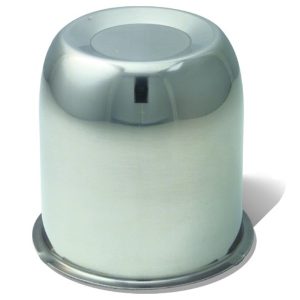 Gorilla Automotive Wheel Center Cap, Hub Cover, 3.195 Inch Diameter, 3-1/4 Inch Height, Closed Style, Polished, Stainless Steel, Single – HC200SS