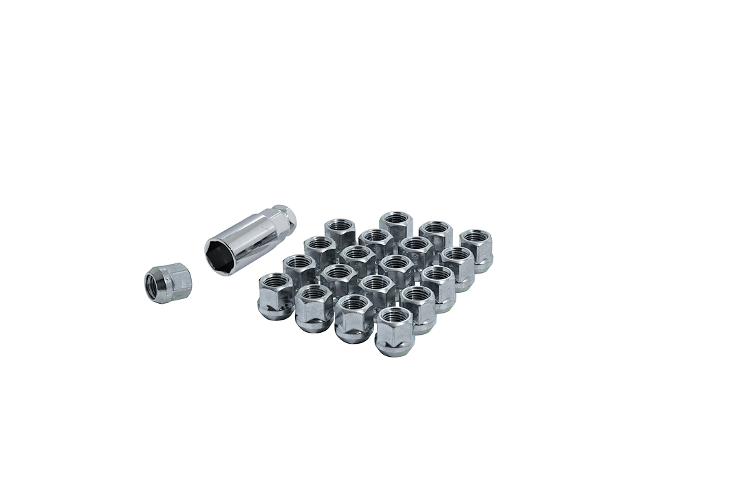 Gorilla Automotive Wheel Installation Kit, 5 Lug Kit, 1/2 Inch – 20 Thread Size, 60 Degree Conical, Duplex Open End – K5LO19-0012GR