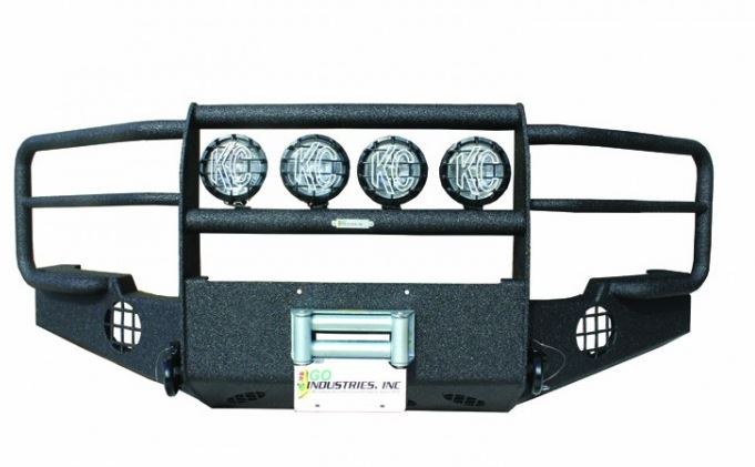 Go Ind Bumper, Pro-Series ™, One Piece Design, Mounting Hardware Included, With Grille Guard, With Internal Winch Mount, With D-Ring Mounts – 58647W