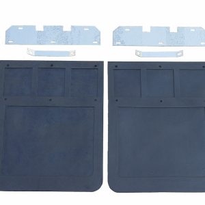 Go Ind Mud Flap, Direct-Fit 12 Inch X 24 Inch, Set of 2, Flat, Without Logo, Black, Rubber, Screw on – 70724