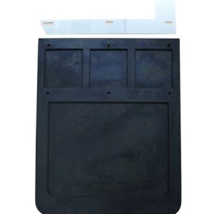 Go Ind Mud Flap, Direct-Fit 19 Inch X 24 Inch, Set of 2, Flat, Without Logo, Black, Rubber, Screw on – 70736