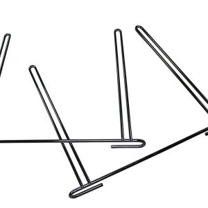 Go Ind Mud Flap Anti-Sail Bracket, For Go Industries Mud Flaps, Chrome Plated Aluminum, Dually, 18 Inch Height X 20 Inch Width, Set of 2 – 721C