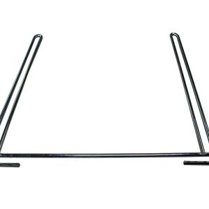 Go Ind Mud Flap Anti-Sail Bracket, For Go Industries Mud Flaps, Chrome Plated Aluminum, Dually, 18 Inch Height X 20 Inch Width, Set of 2 – 721C