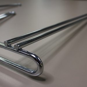 Go Ind Mud Flap Anti-Sail Bracket, For Go Industries Mud Flaps, Chrome Plated Aluminum, Dually, 18 Inch Height X 20 Inch Width, Set of 2 – 721C