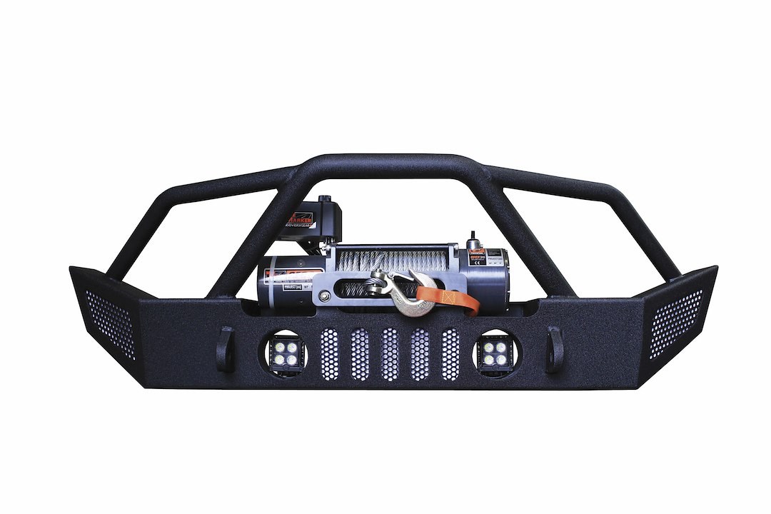 Go Ind Bumper, Stage II, One Piece Design, Mounting Hardware Included, Without Grille Guard, With Internal Winch Mount, With D-Ring Mounts – 94102