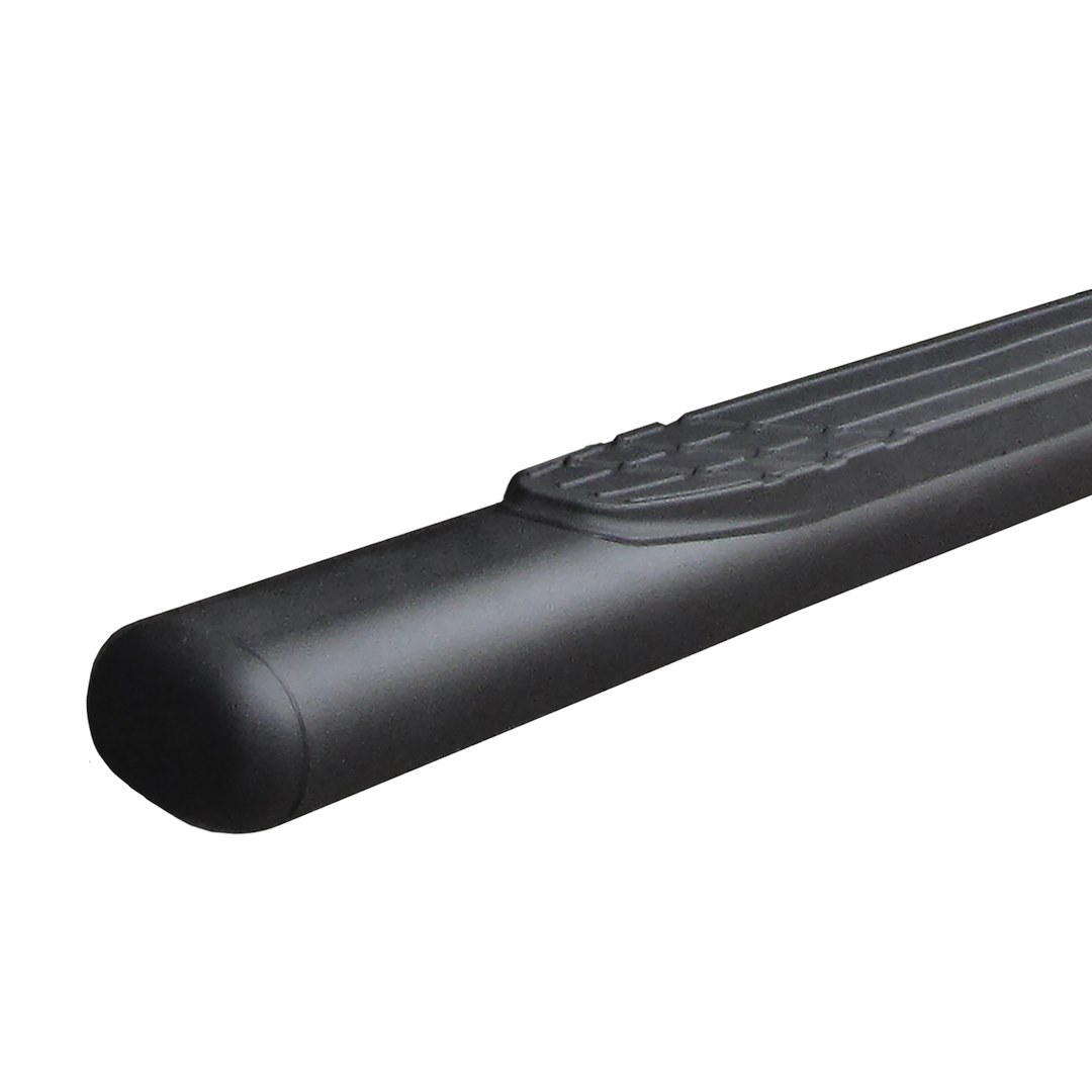 Go Rhino Nerf Bar, 1000 Series, With Step Pads, 4 Inch Oval Straight, Textured, Black, Stainless Steel – 104441580T