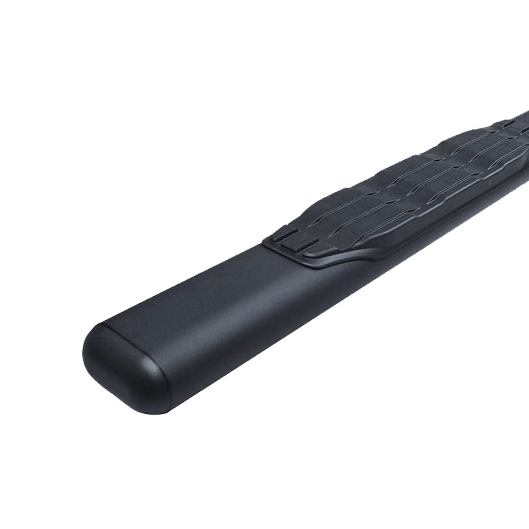 Go Rhino Nerf Bar, 1000 Series, With Step Pads, 5 Inch Oval Straight, Textured Powder Coat, Black, Steel – 105442987T